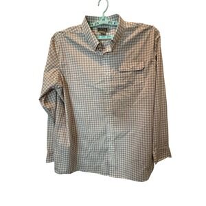 Duluth Trading Co. Mens 2XL Tall Relaxed Fit Long Sleeve Plaid Button Down Shirt